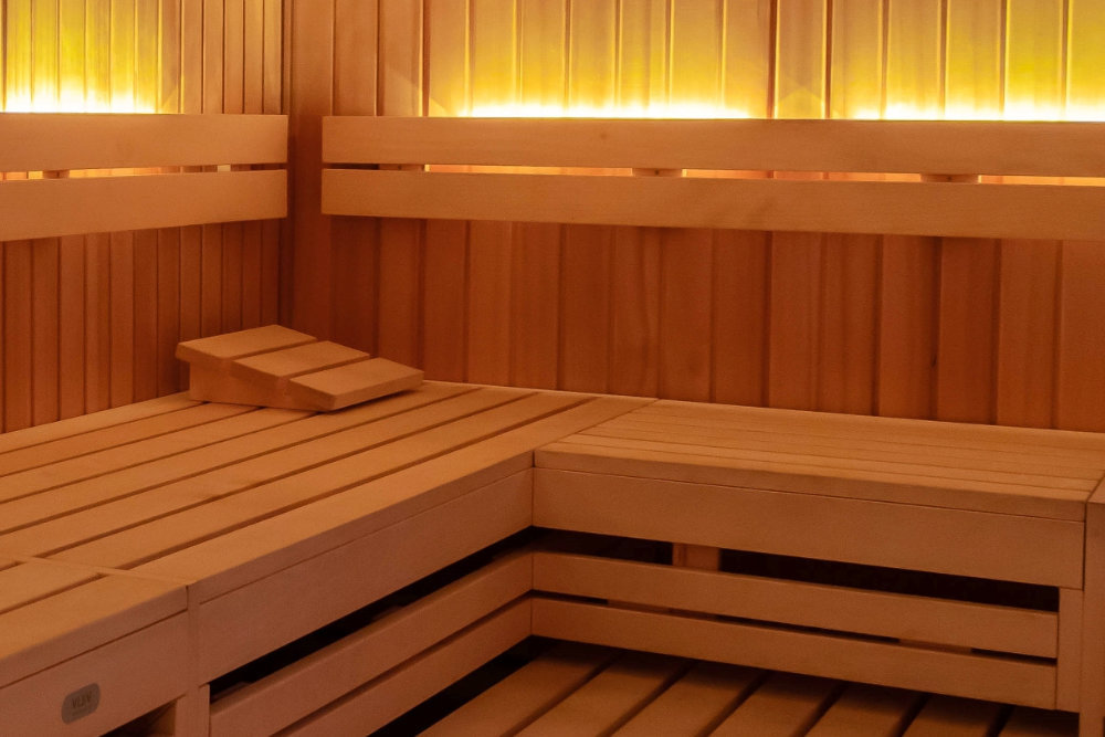 Finnische Sauna im Saunabereich des Thomas Sport Center Dresden Pieschen